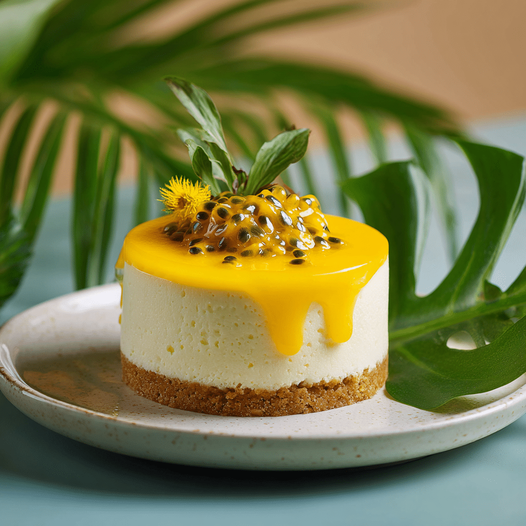 Mango Passionfruit Cheesecake