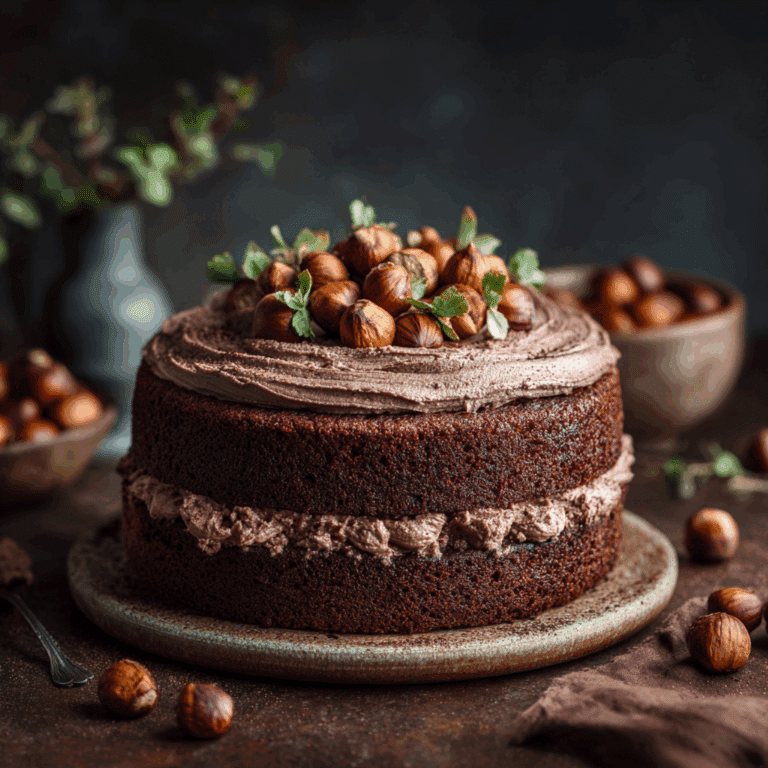 Nutella Hazelnut Cake