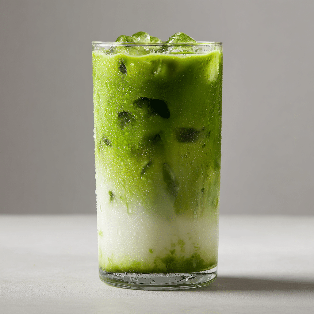 Iced Matcha Latte with Oat Milk
