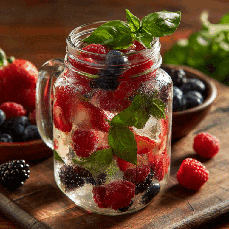 Berry Basil Lemonade