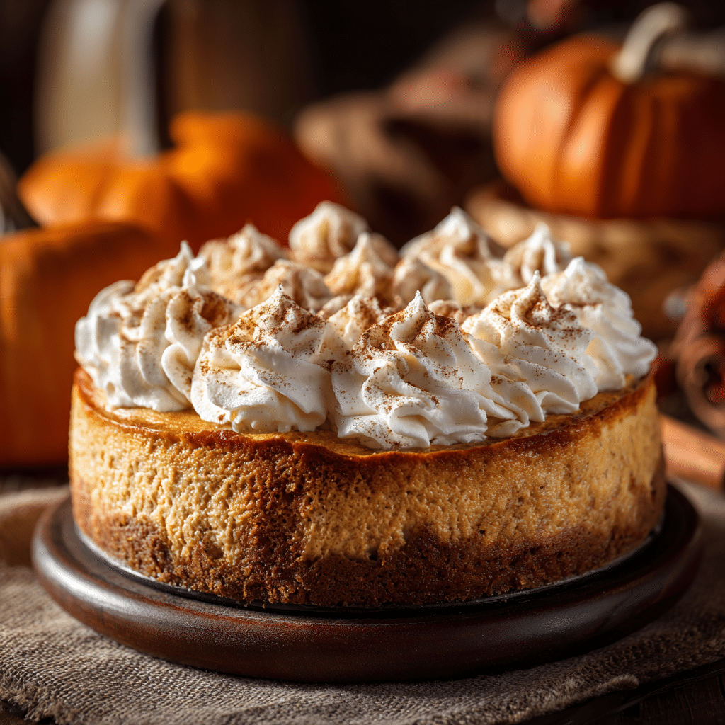 Pumpkin Cheesecake with Oreo Crust