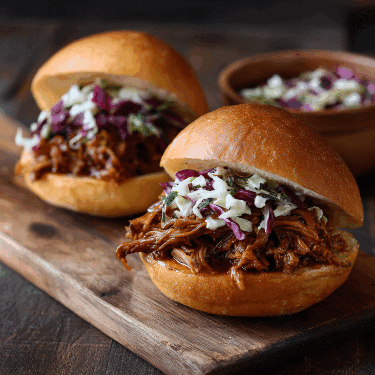BBQ Pulled Chicken Sandwiches