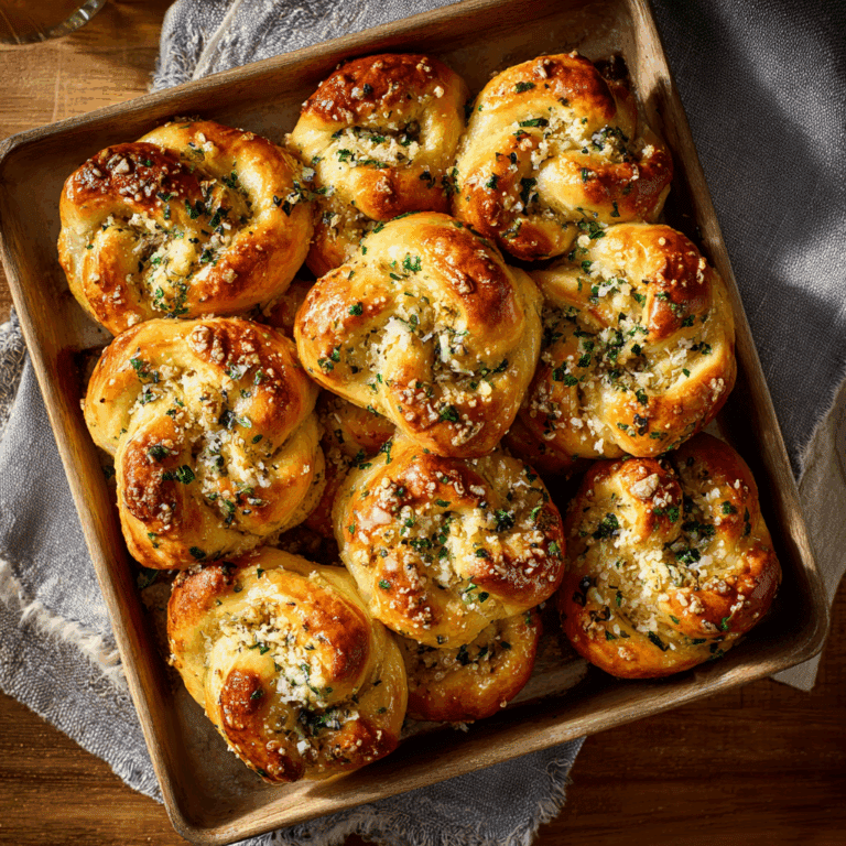 Garlic Parmesan Knots
