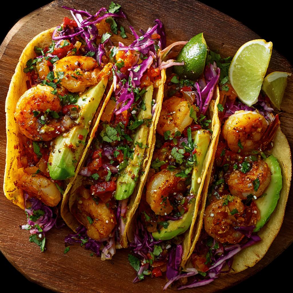 Garlic Shrimp Tacos