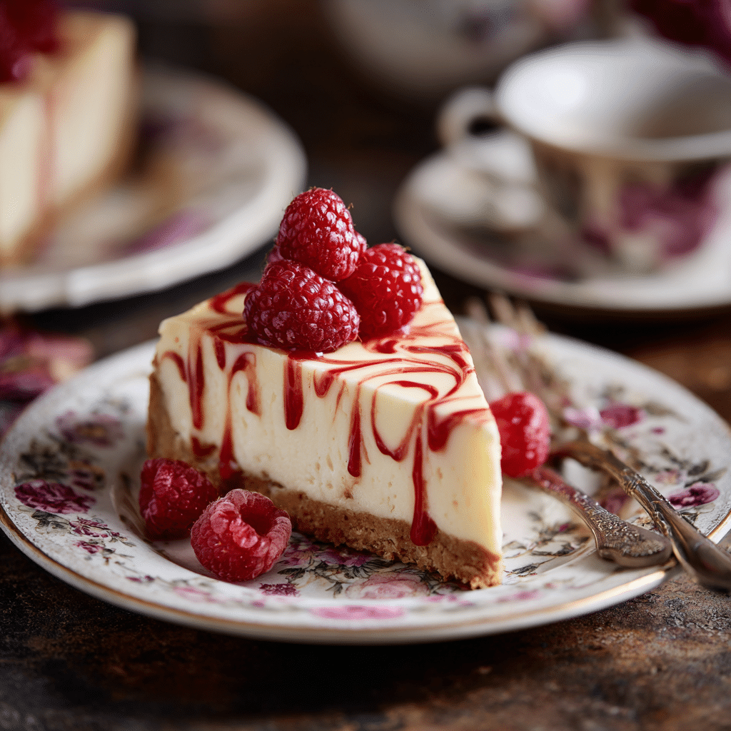 Raspberry White Chocolate Cheesecake