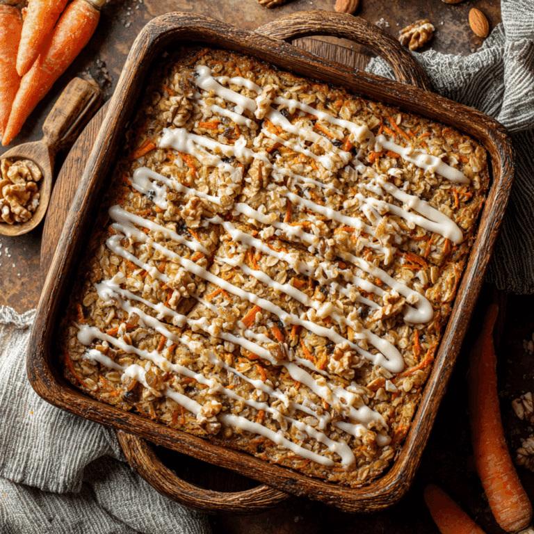 Baked Carrot Cake Oatmeal