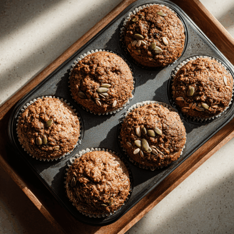High Fiber Seeded Bran Muffins
