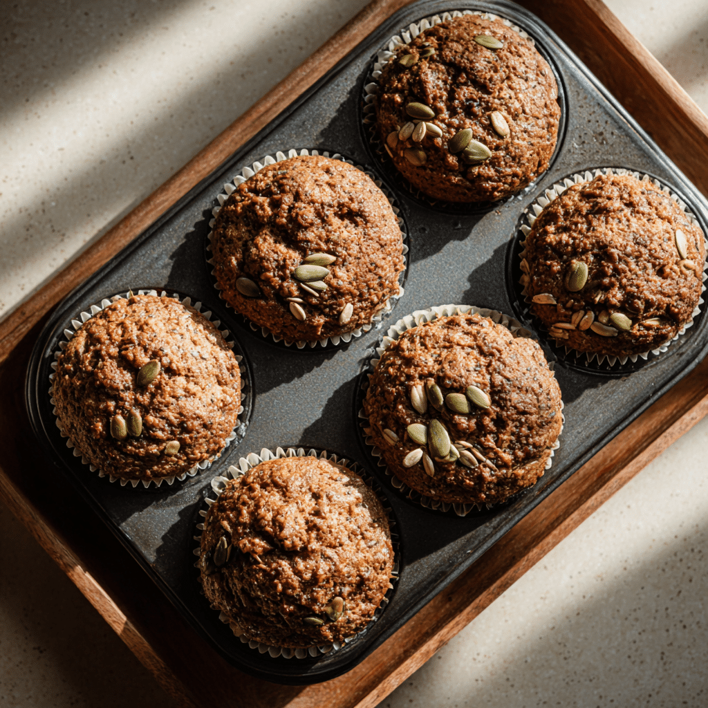 High Fiber Seeded Bran Muffins