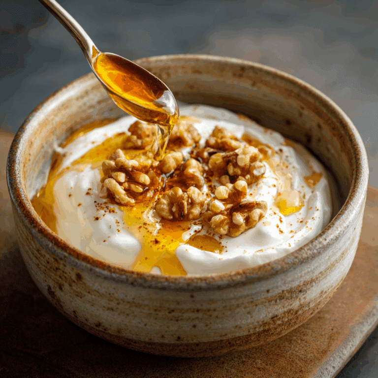 Greek Yogurt with Honey & Walnuts