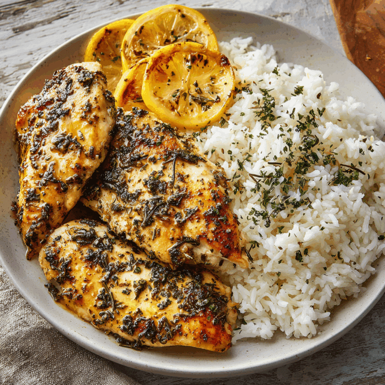 Herbed Lemon Chicken with Rice