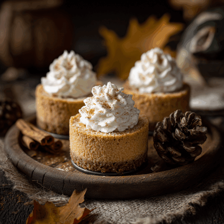 Mini Pumpkin Cheesecakes