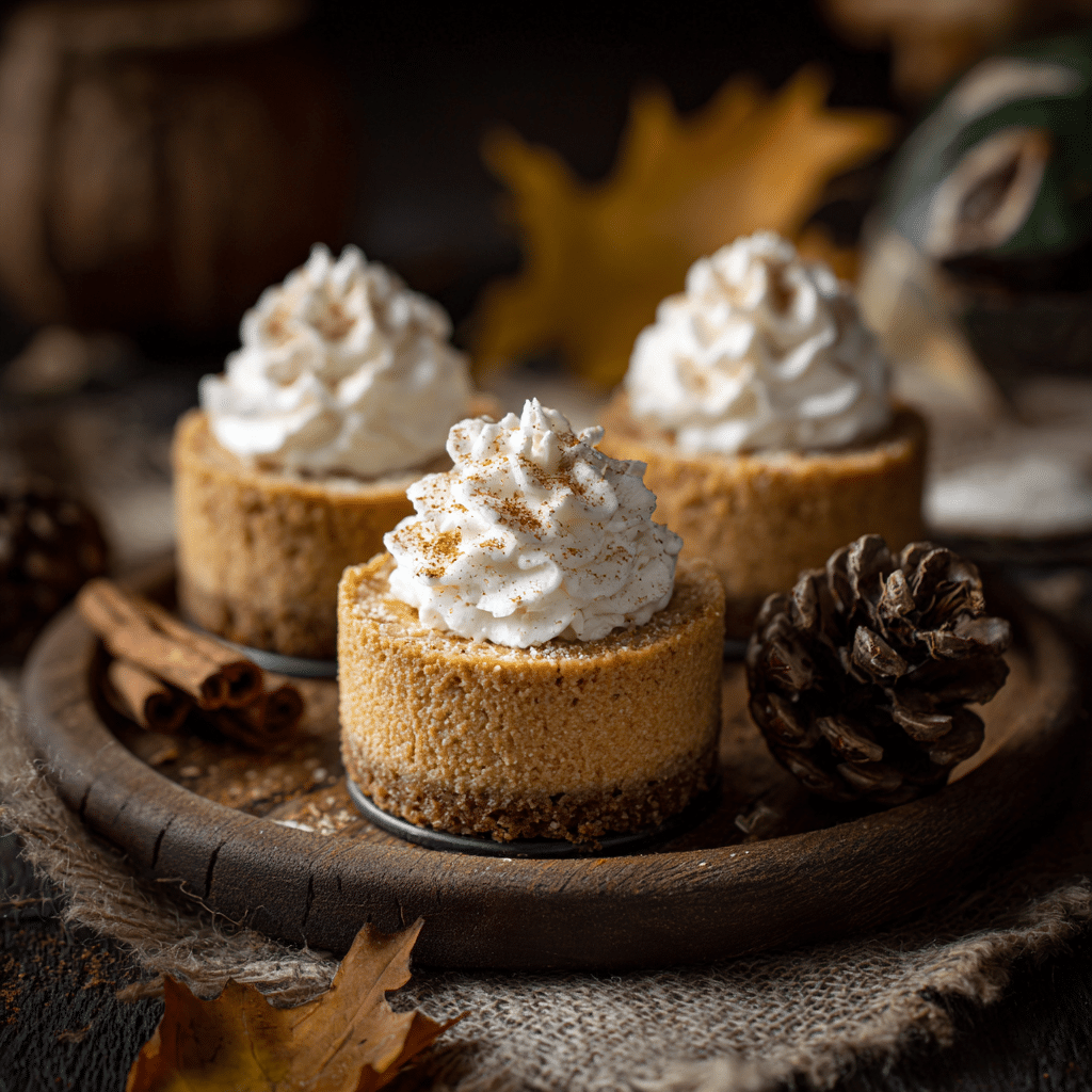 Mini Pumpkin Cheesecakes