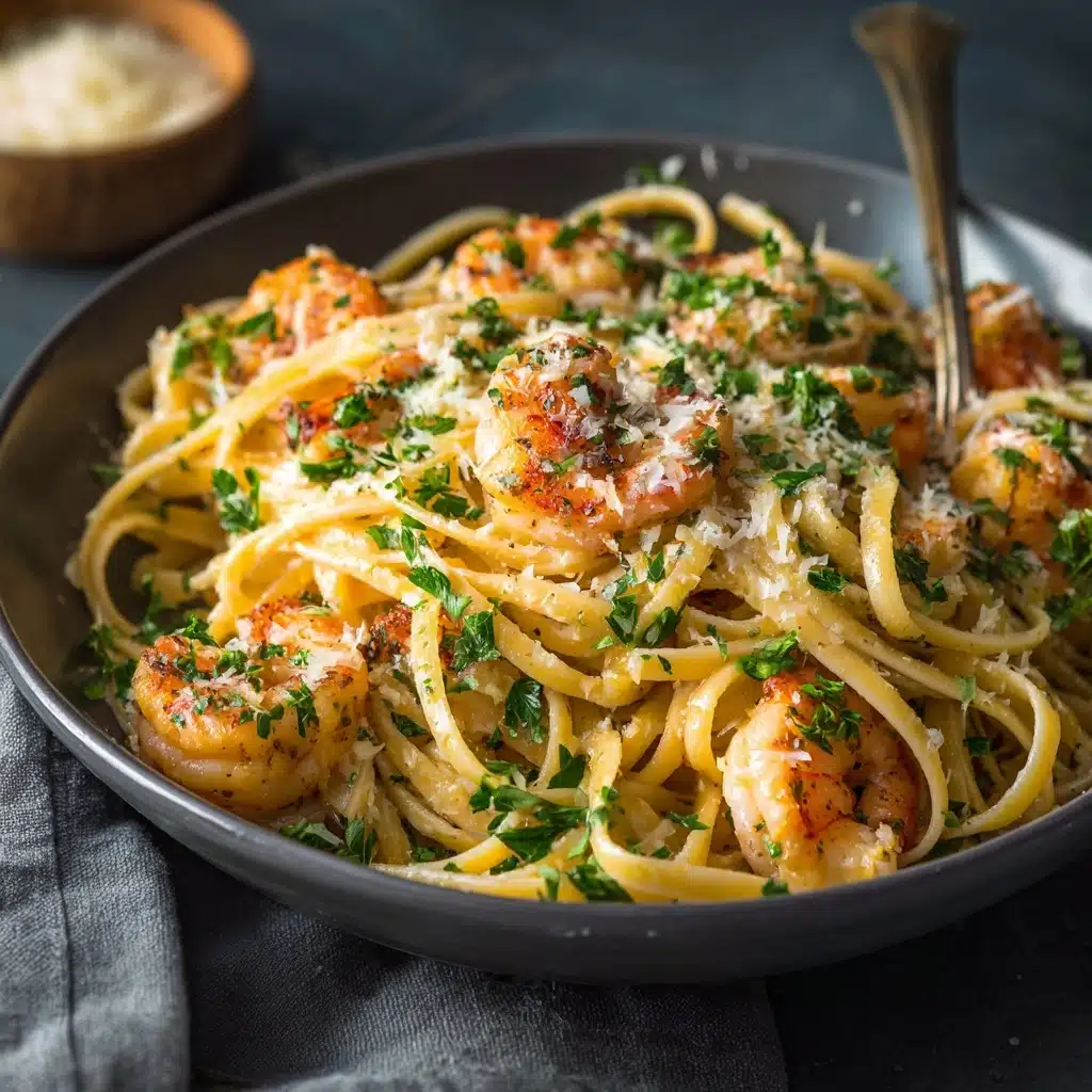Garlic Butter Shrimp Pasta Recipe - Recipe Image