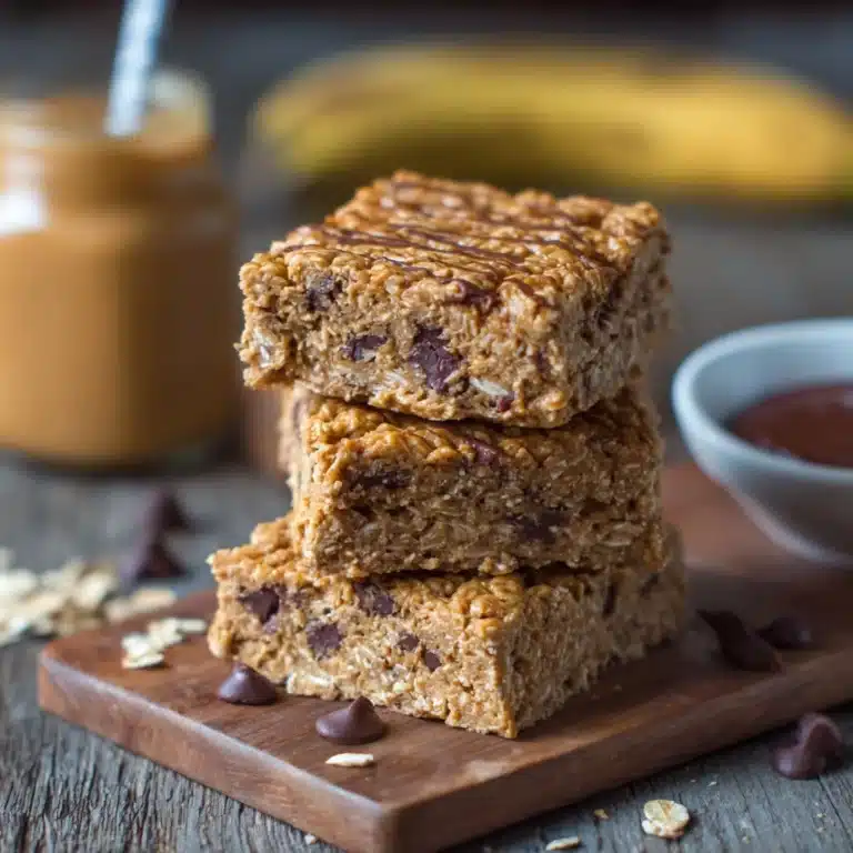 Peanut Butter Banana Energy Bars Recipe