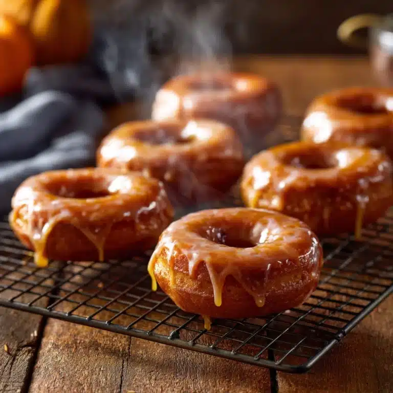 Maple Glazed Pumpkin Donuts Recipe
