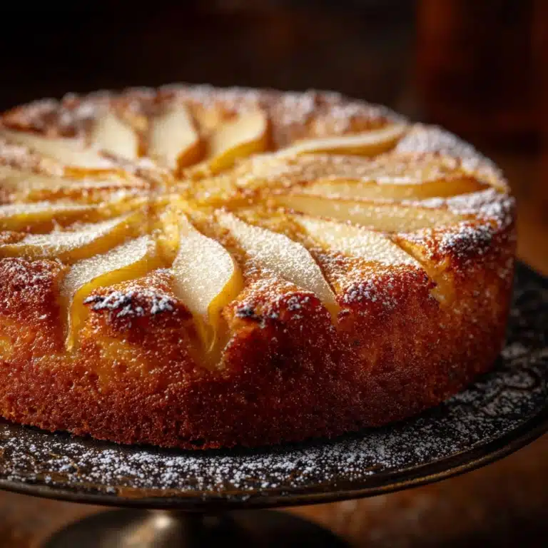 Brown Butter Pear Cake Recipe