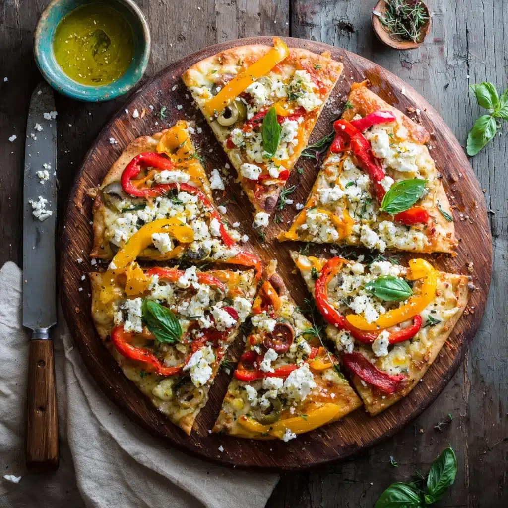 Mediterranean Veggie Pizza Recipe - Recipe Image