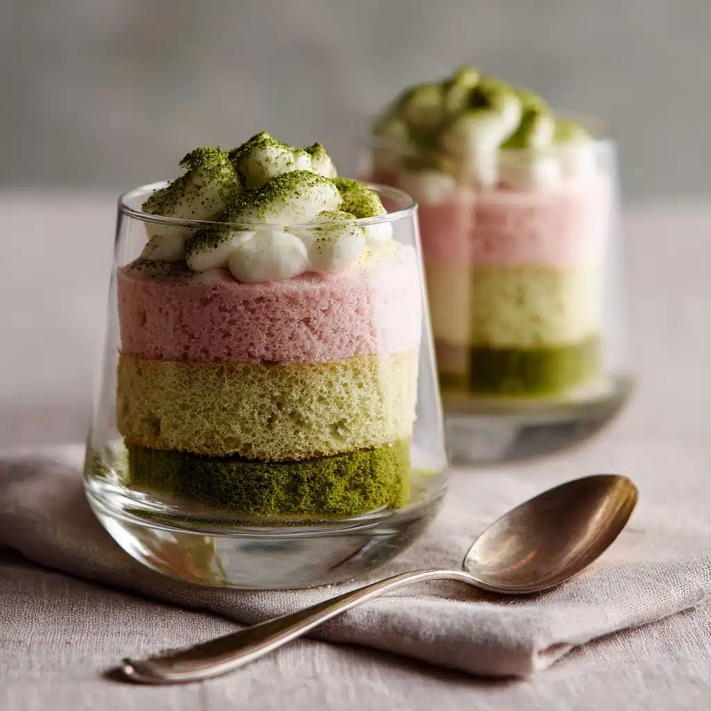 Strawberry Matcha Tiramisu Cups Recipe - Recipe Image