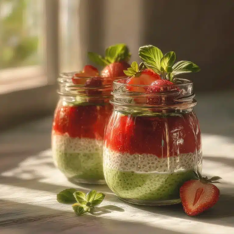 Strawberry Matcha Crepes Recipe