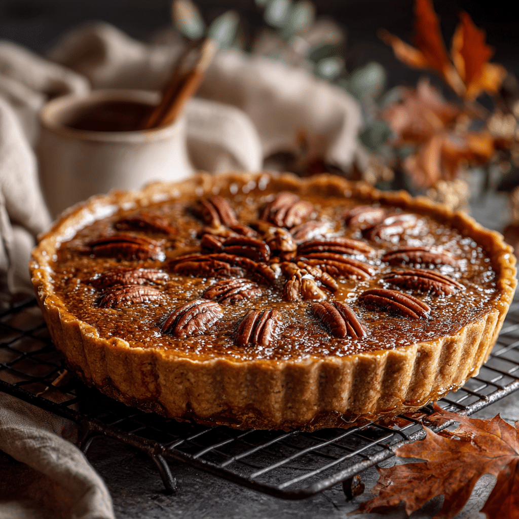 Maple Pecan Tart (vegan) Recipe - Recipe Image
