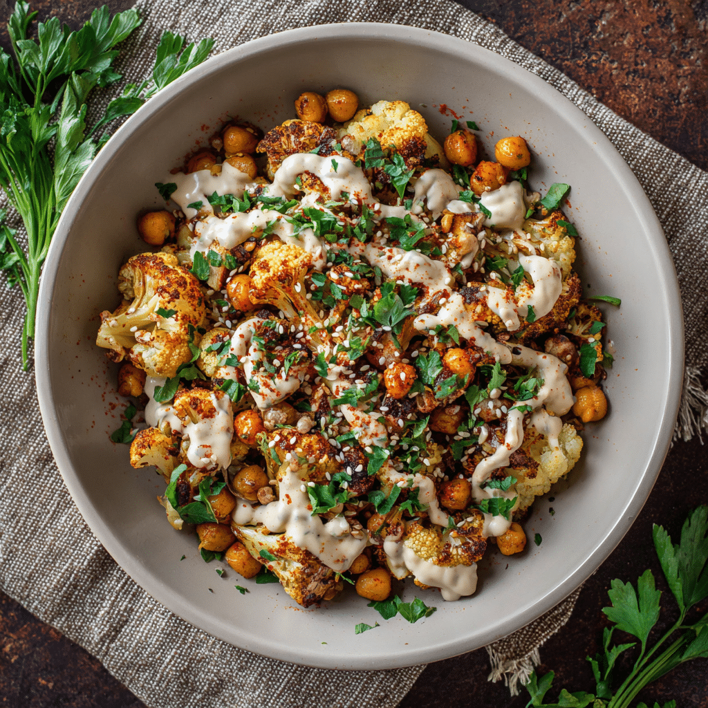 Roasted Cauliflower & Tahini Bowl Recipe - Recipe Image
