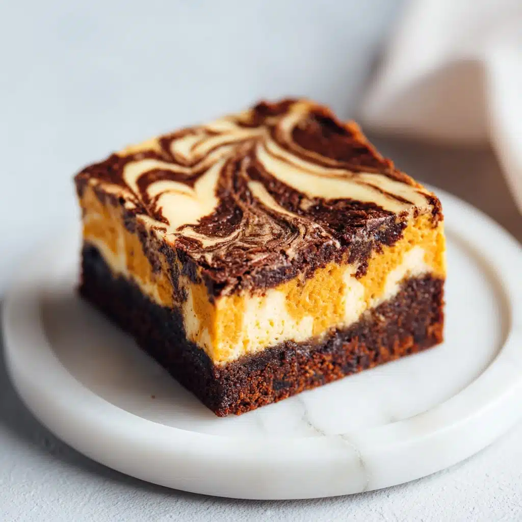 Pumpkin Cheesecake Brownies Recipe - Recipe Image