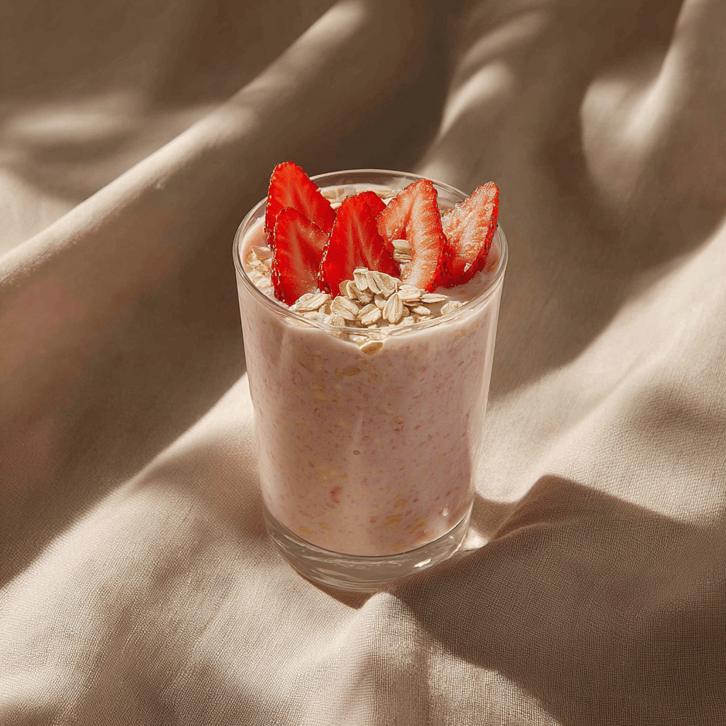 Strawberry Oat Breakfast Shake Recipe - Recipe Image