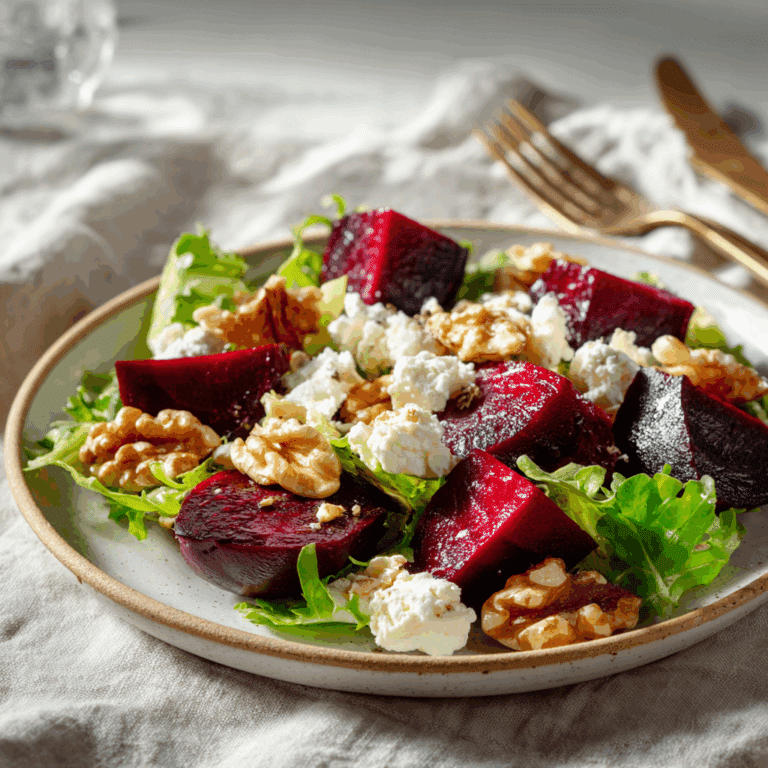 Roasted Beet and Walnut Salad Recipe