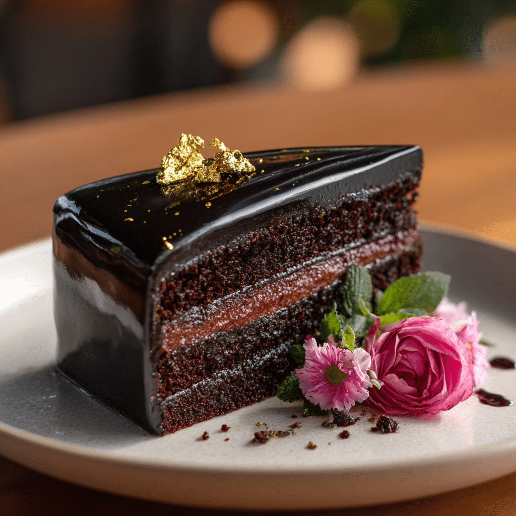 Black Rose Chocolate Cake Recipe - Recipe Image
