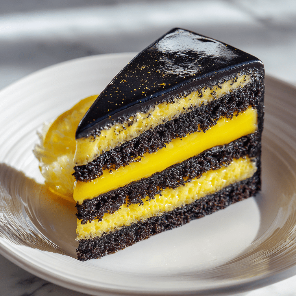 Black Lemon Eclipse Cake Recipe - Recipe Image