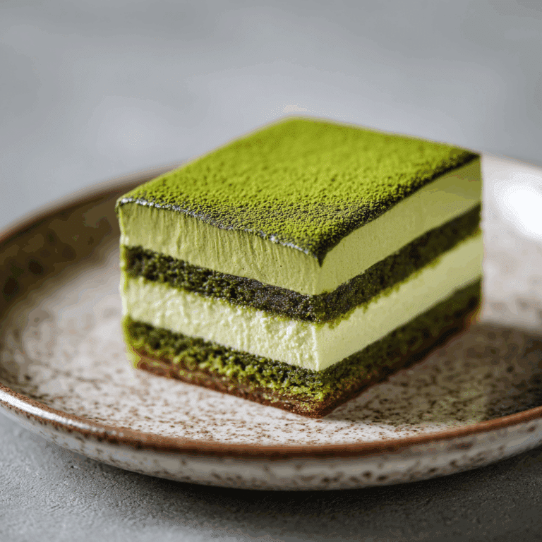 Matcha Green Tea Mousse Cake Recipe