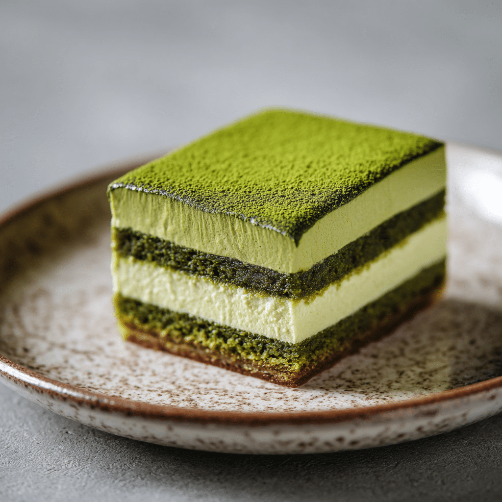 Matcha Green Tea Mousse Cake Recipe