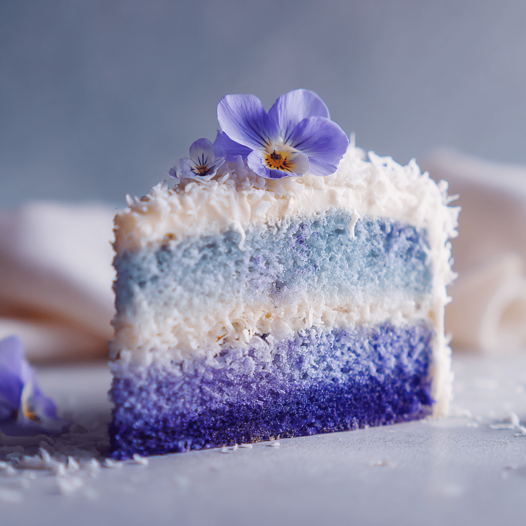 Blue Butterfly Pea Dream Cake Recipe - Recipe Image