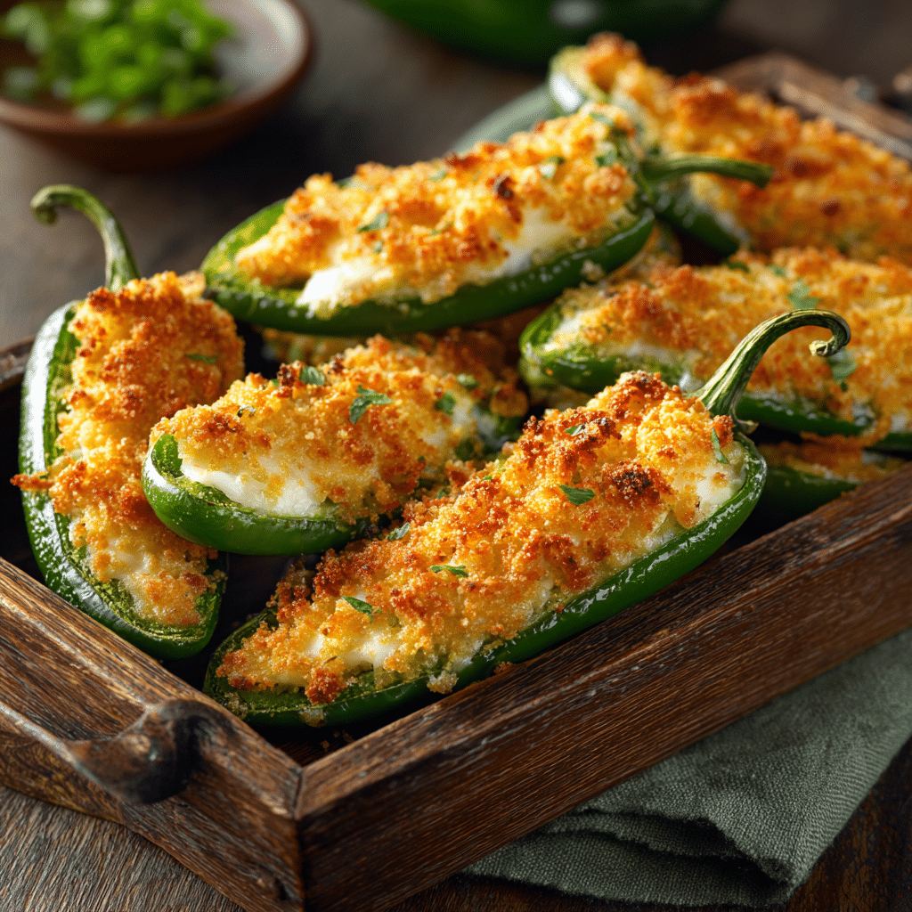 Stuffed Jalapeño Poppers — Crispy & Cheesy Recipe - Recipe Image