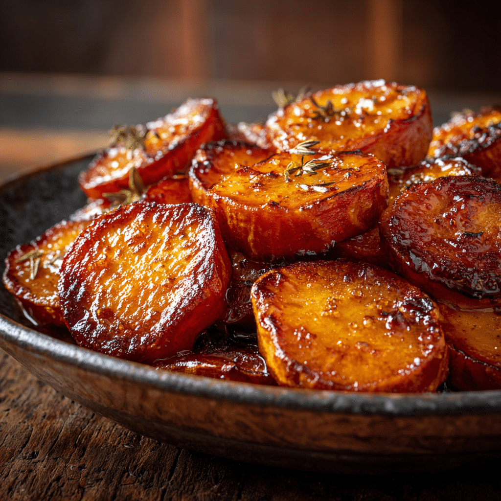 Brown Sugar Glazed Sweet Potatoes Recipe - Recipe Image