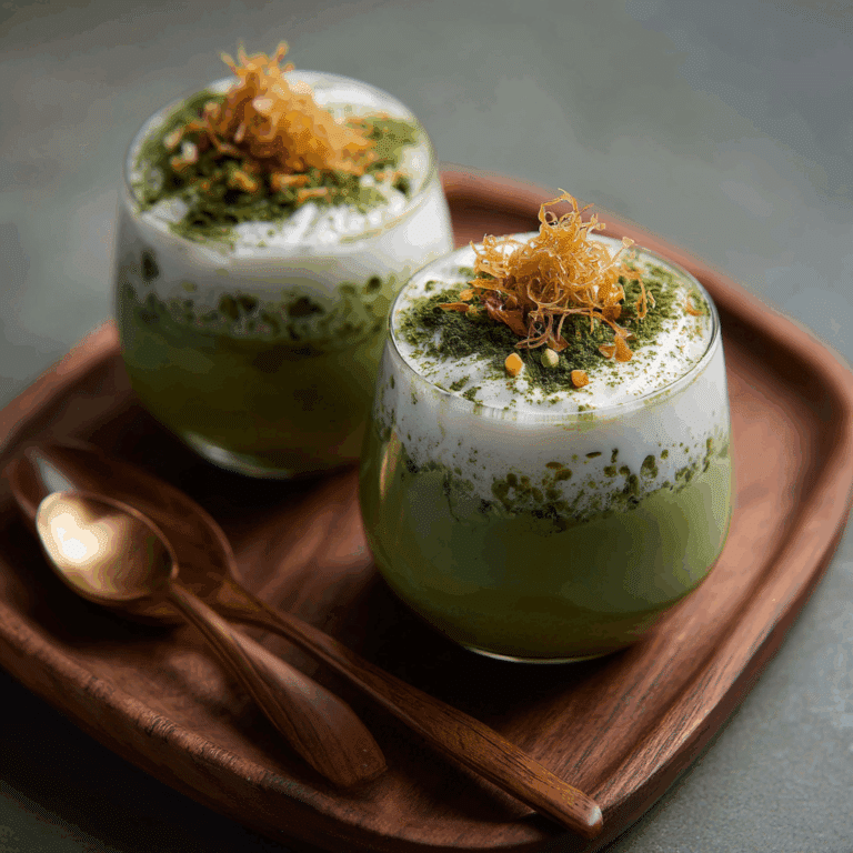 Coconut Matcha Pudding Recipe