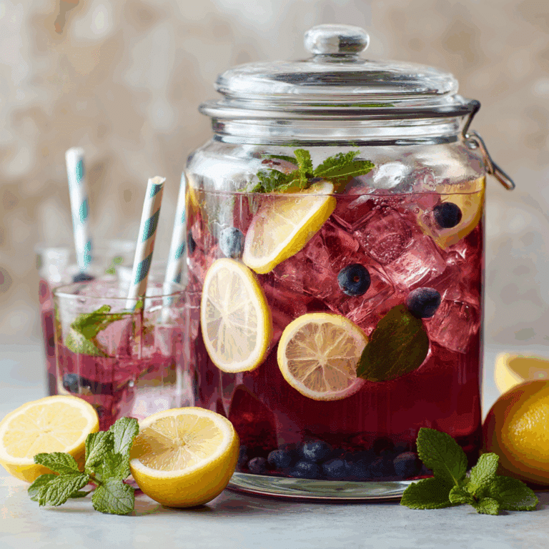 Lemon Blueberry Punch Recipe