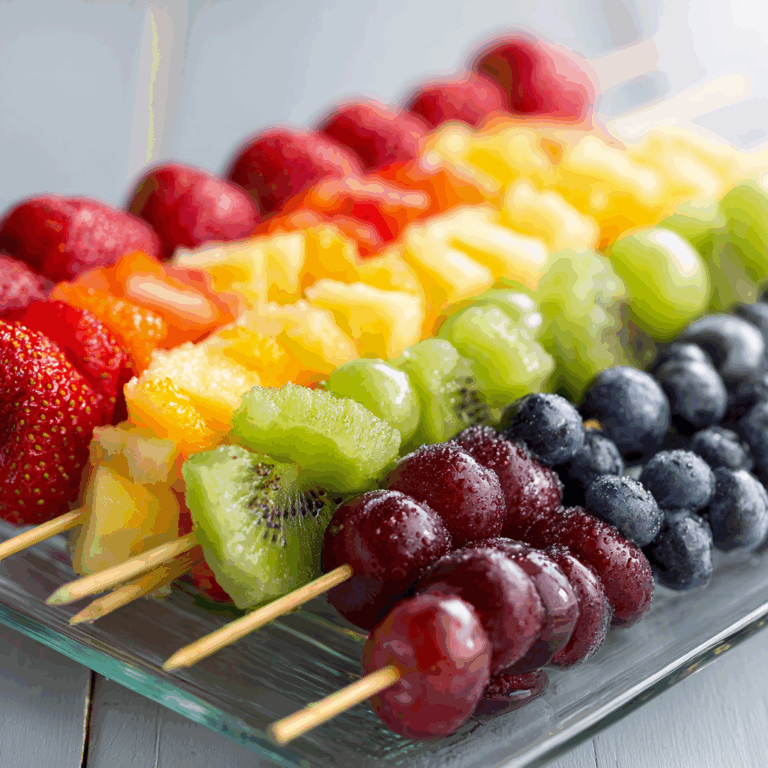 Rainbow Fruit Skewers Recipe