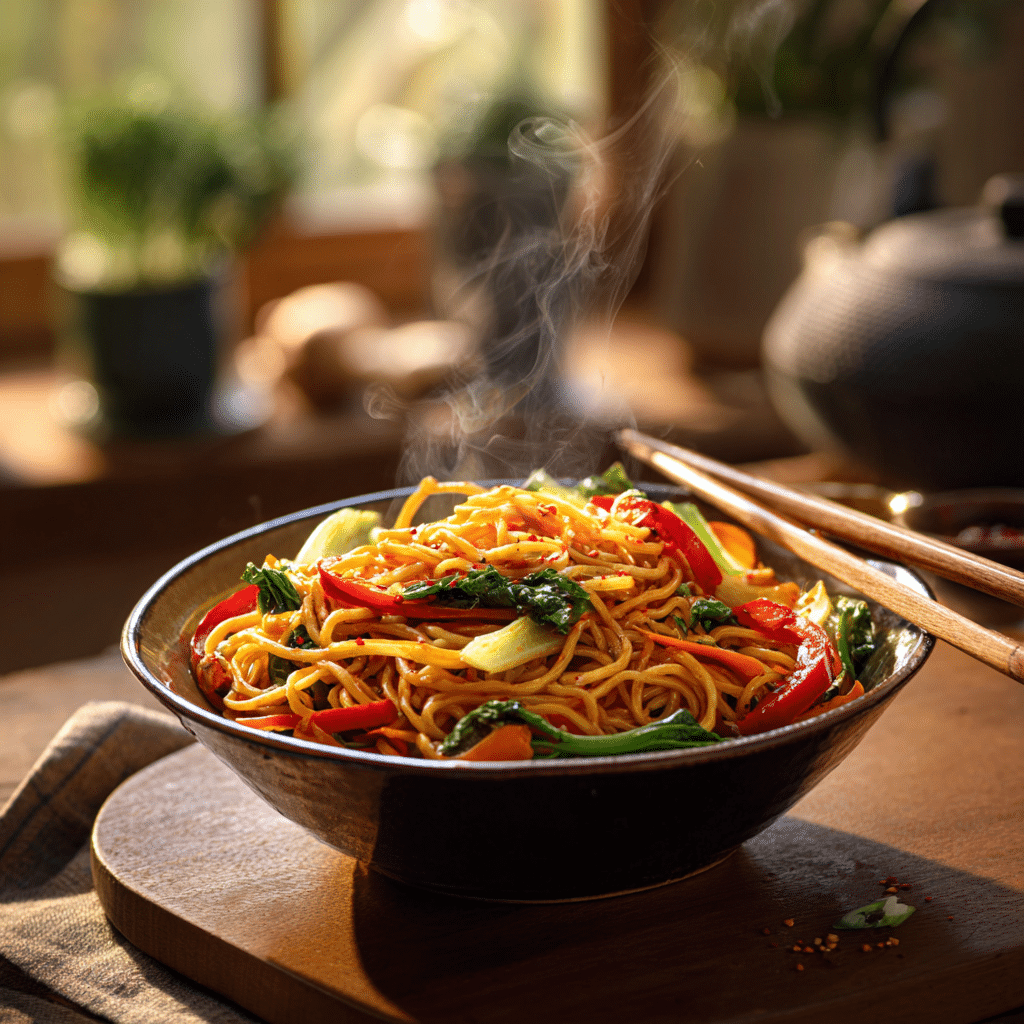 Fiery Noodle Stir-Fry Recipe - Recipe Image