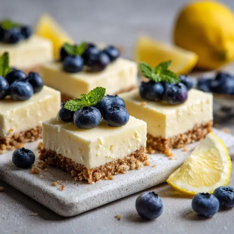 Lemon Blueberry Cheesecake Bars