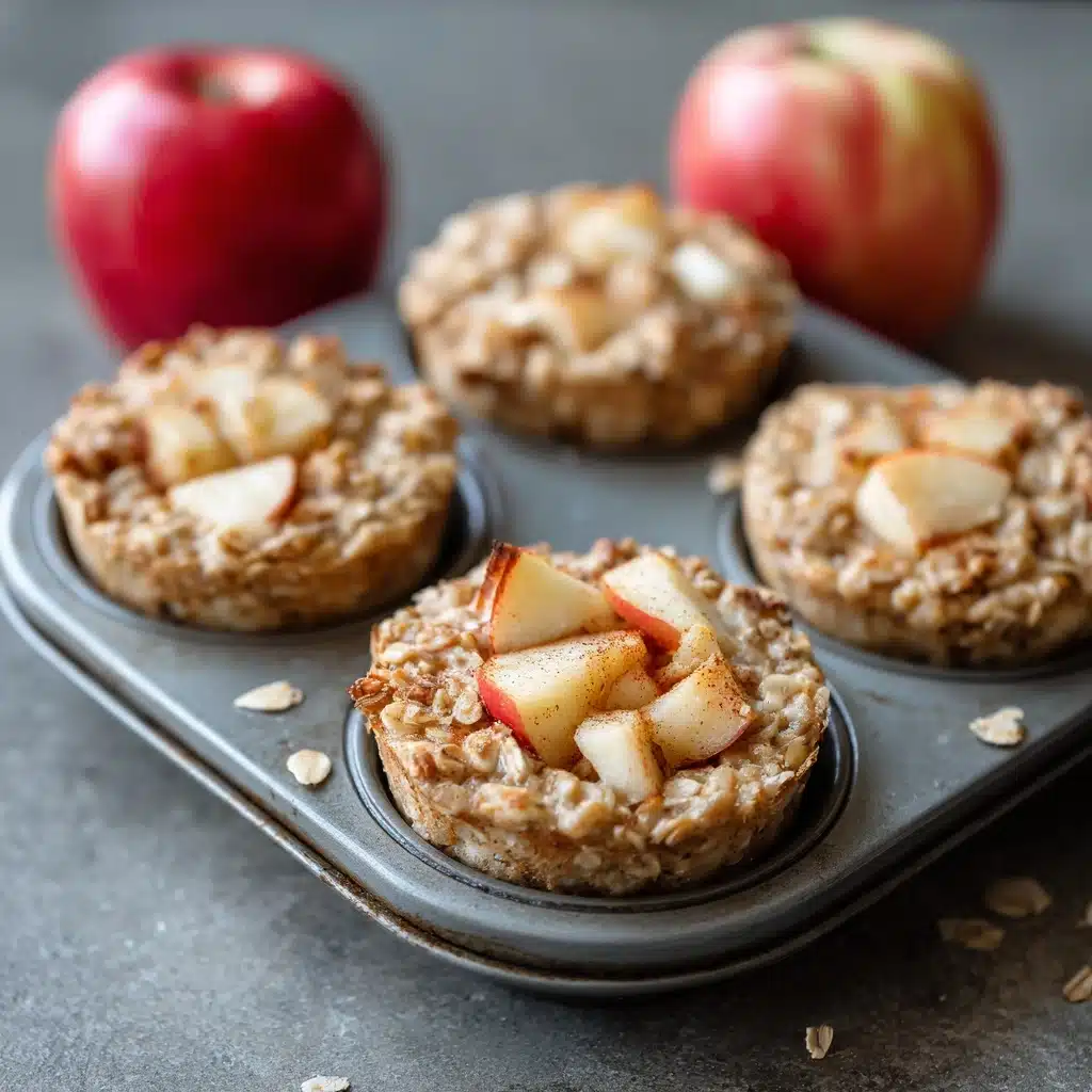 Baked Apple Cinnamon Oatmeal Cups Recipe - Recipe Image