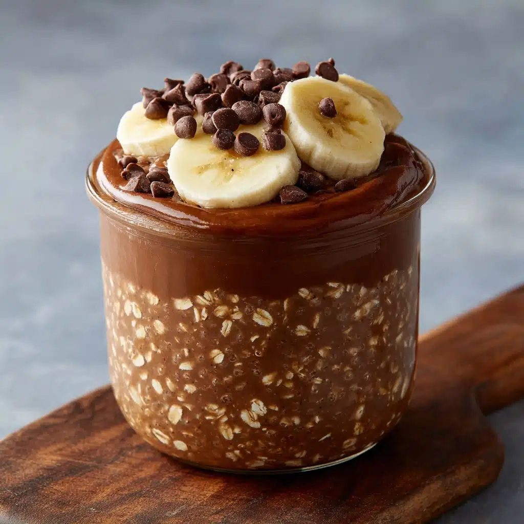 Peanut Butter Chocolate Overnight Oats Recipe - Recipe Image