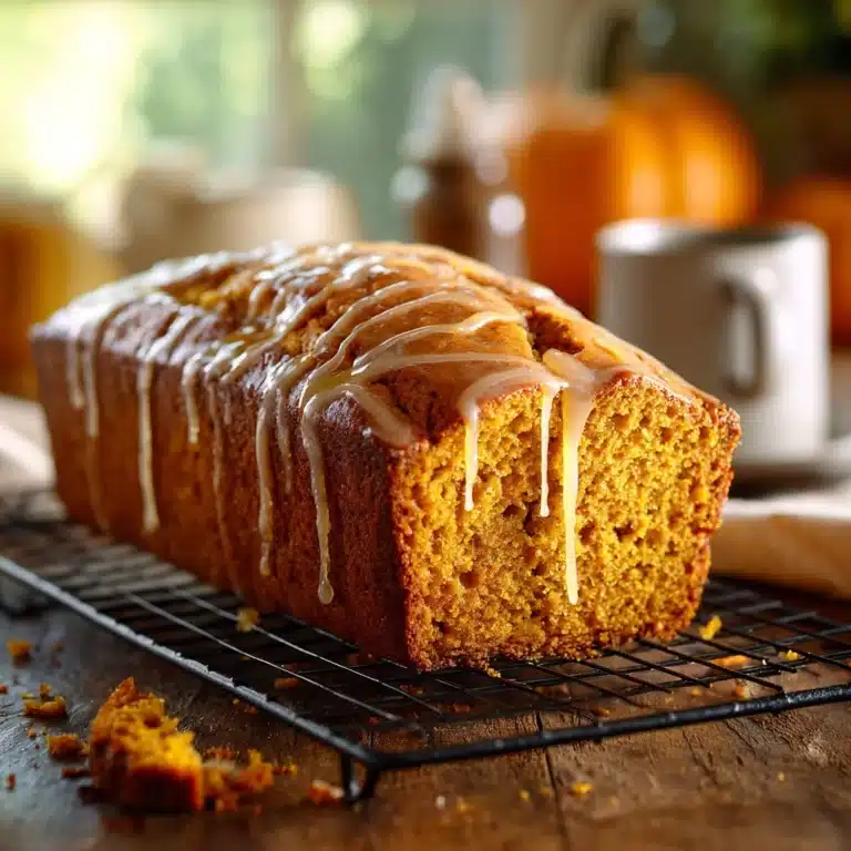 Maple Glazed Pumpkin Loaf Recipe