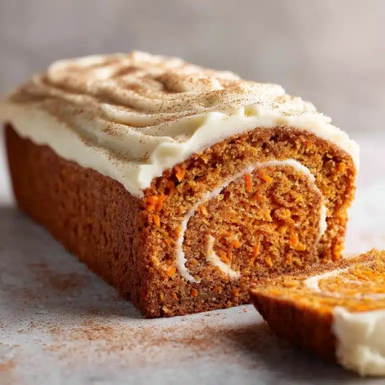 Spiced Carrot Loaf with Cream Cheese Frosting Recipe