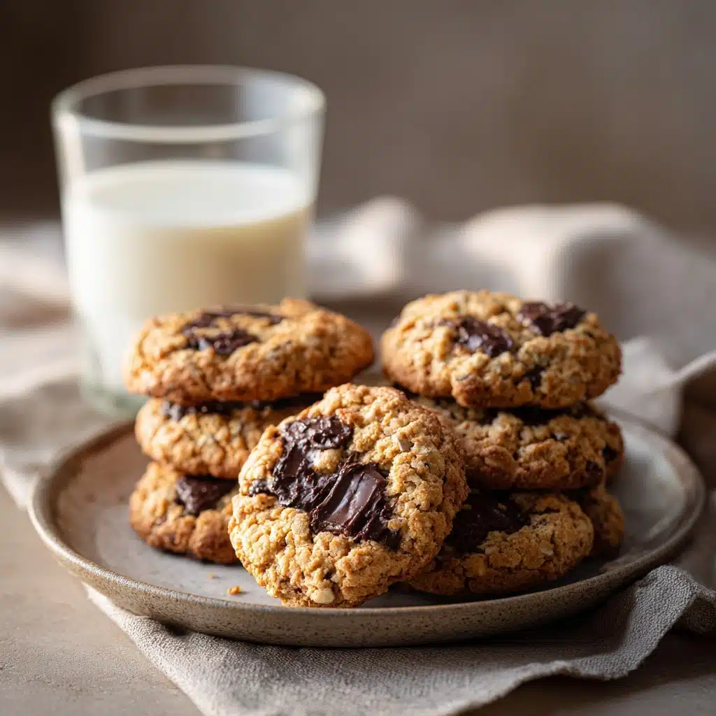 Dark Chocolate Chunk Oat Cookies Recipe - Recipe Image