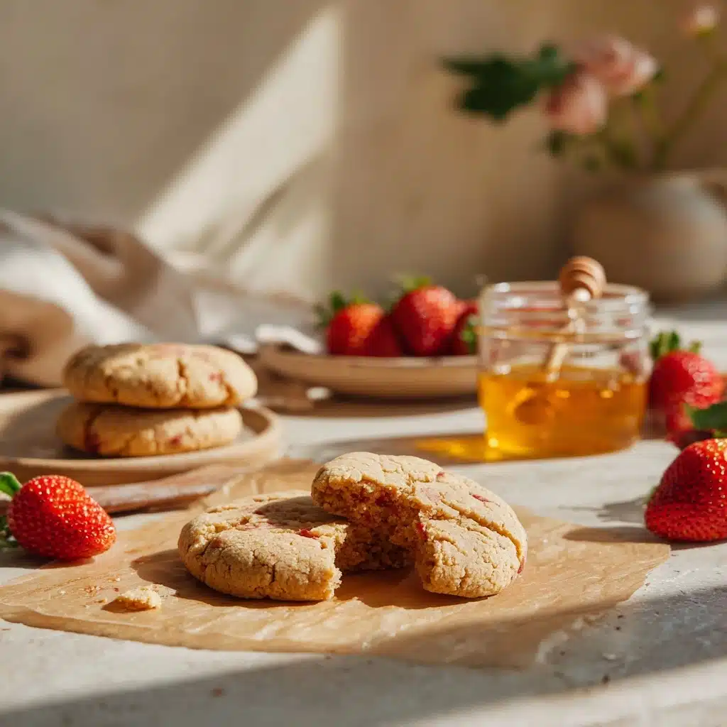 Almond Butter Strawberry Cookies Recipe - Recipe Image