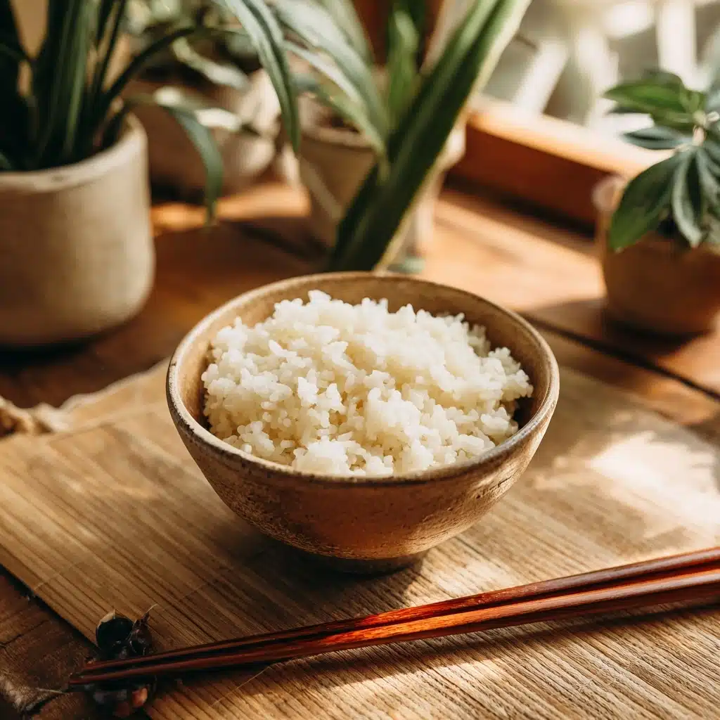 Fluffy Japanese Rice Cooking Method Recipe - Recipe Image