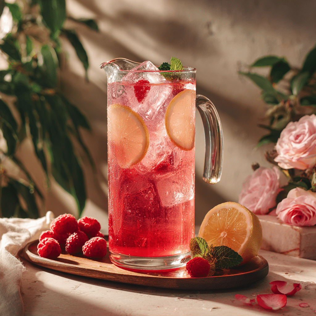 Raspberry Rose Lemonade Recipe - Recipe Image