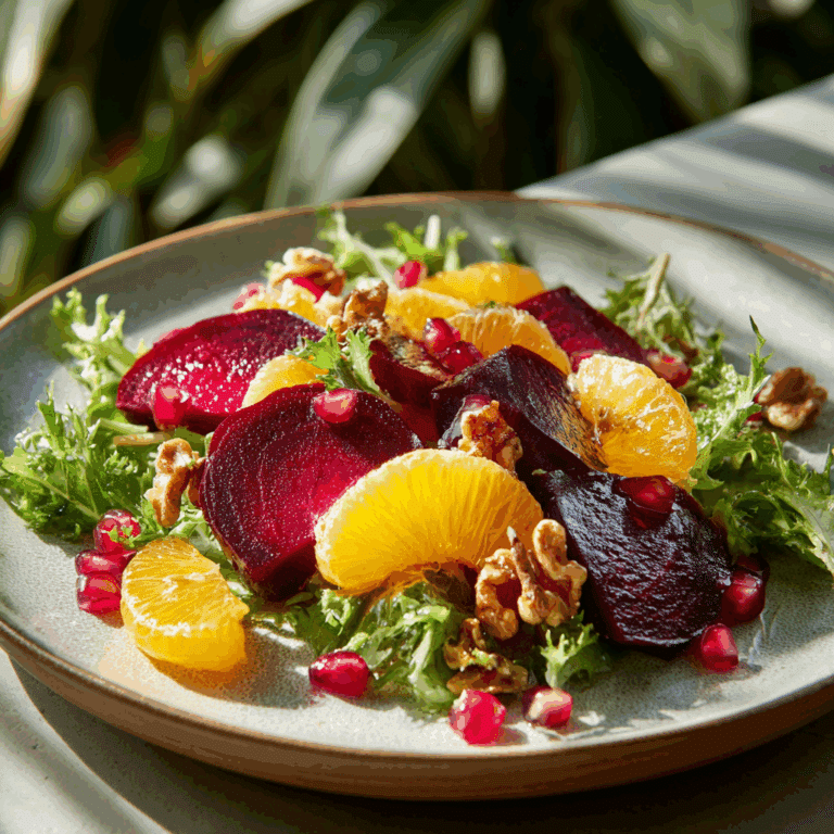 Roasted Beet & Orange Salad with Walnuts Recipe