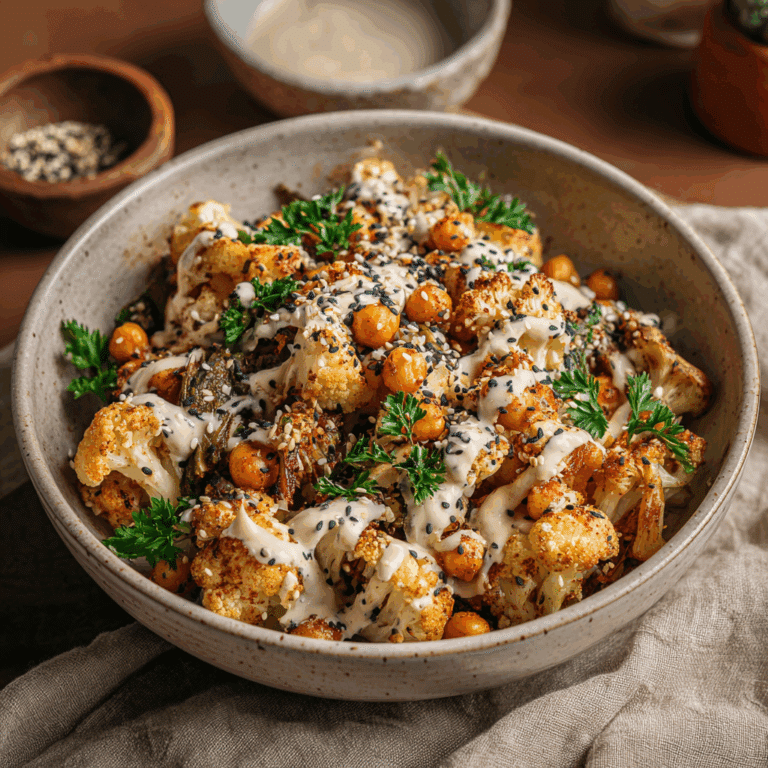 Roasted Cauliflower & Tahini Bowl Recipe